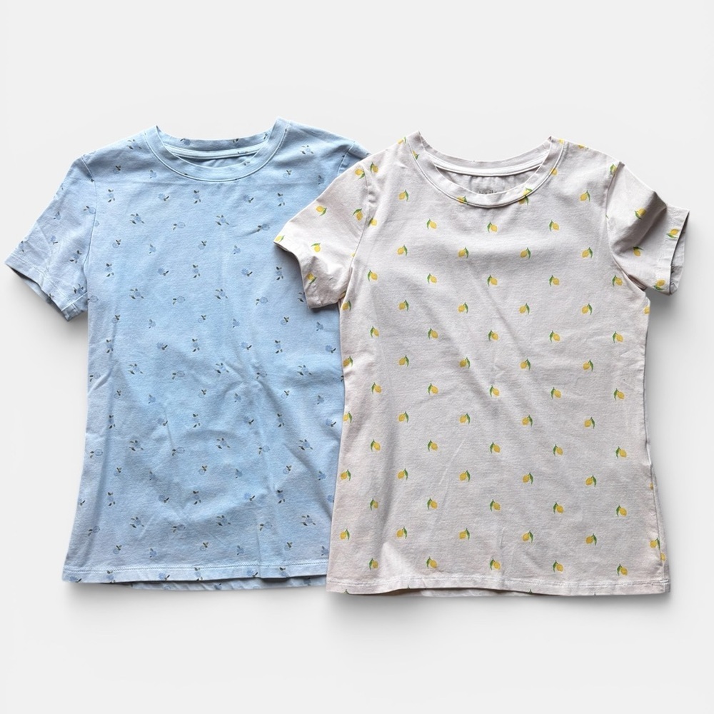 🔸Twik Blue and Cream Graphic Tees Bundle